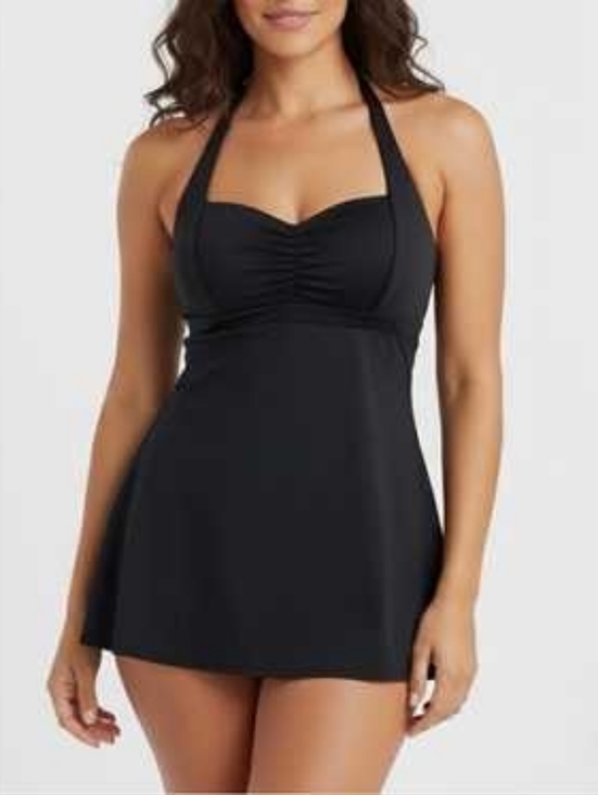 SPANX Other - Spanx Shape Halter One Piece Swim Dress Black 16